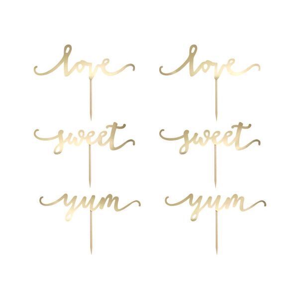 Koristetikut love sweet yum -Kulta