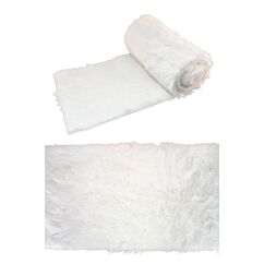 Kaitaliina, Valkoinen tekoturkki, 30 cm x 3 metriä