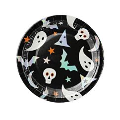 Papptallrikar - Halloween, 17cm, 6-pack