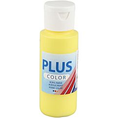 Color Plus Askartelumaali, Akryylimaali, Peruskeltainen 60 ml