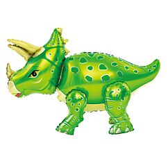 Dinosaurus 3D Foliopallo - Triceratops, Vihreä, 55x91cm