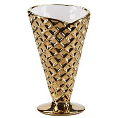 Miss Étoilen upea kultainen keraaminen jäätelölasi.