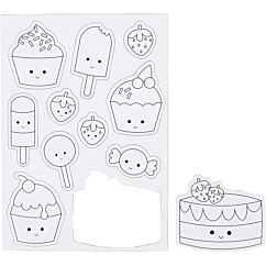 Muotoon leikatut magneettikuviot värittelyyn.