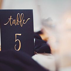 Pöytänumerot Table 1-10, Kulta-Laivastonsininen