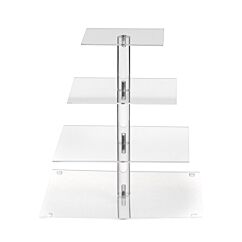 Wiltonin Cakes 'N More 3-tasoinen metallinen kakkuteline.