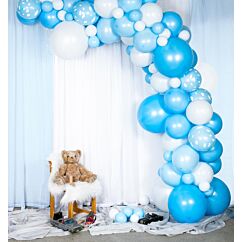 Mahtava ilmapallokaari, vaaleansininen, 5 m.