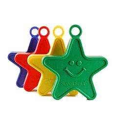 Ballonvikt - Stjärna färg-mix, 100g, 1st