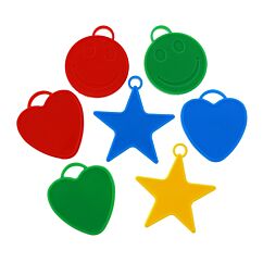 Hopeinen ilmapallopaino jonka paino on noin 130 g.