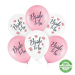 Ballongbukett - Bride to Be, 6-pack
