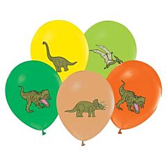 Ballonger - Dinosaurie Färgmix, 5-pack