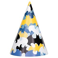Partyhattar - Batman-mönster, 8-pack