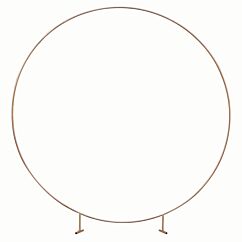 Rund bröllopsbåge -  Koppar, 2m