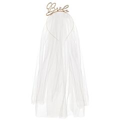 Diadem med slöja - Bride, Guld