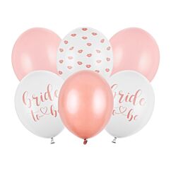 Ballongbukett - Bride to Be, 6 ballonger