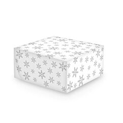 Tårtkartong 12,7x26x26cm - Snöflinga