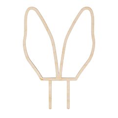 Tårtdekoration - Kaninöron av trä, 14,5cm