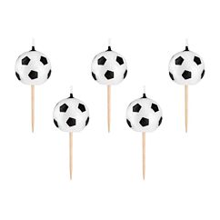 Jalkapallo kakkukynttilät, 4 kpl.