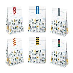 Papperspåsar - Fordon, 6-pack