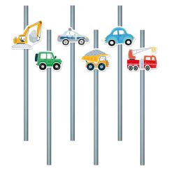 Sugrör - Fordon, 6-pack