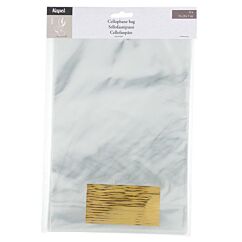 Cellofanpåsar 19x28cm + förslutare, 15-pack