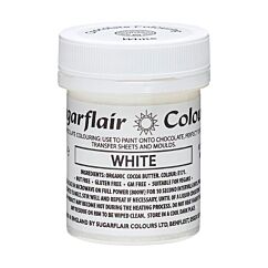 Chokladfärg Sugarflair Chocolate Paint - Vit, 35g
