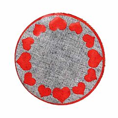 Miniatyr - Rund hjärtmatta