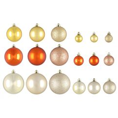 Julgranskulor - Varm Mix, 72-pack