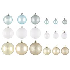 Julgranskulor - Vinter Mix, 72-pack