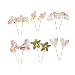 Dekorationspinnar - Candy Pastel, 12-pack