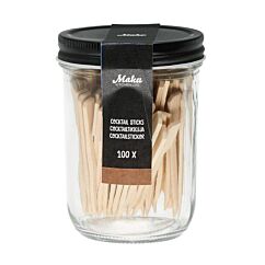 Cocktailpinnar - Bambu, 9cm, 100-pack