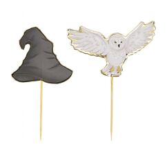 Cocktailtikut, velhohattu ja pöllö, yhteensä 10 kpl.