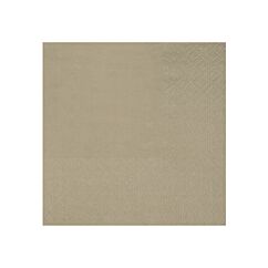 Små cocktailservetter - Naturbrun, 25-pack