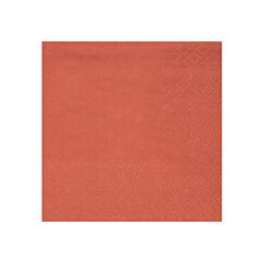 Små cocktailservetter - Terracotta, 25-pack