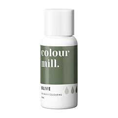 Oljebaserad livsmedelsfärg, 20 ml - Olive