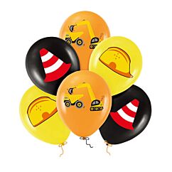 Ballonger - Byggarbetsplats, 6-pack
