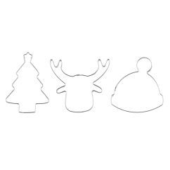 Utstickare - Jul, 3-pack