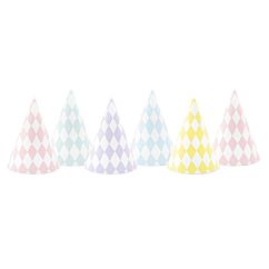 Partyhatt - Candy Pastel, 6-pack