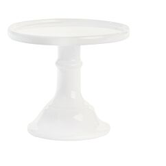 Kultainen jalallinen kakkuvati 26 x 10 cm. 