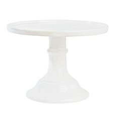 Valkoinen keraaminen kakkuvati 25 x 19 cm. 