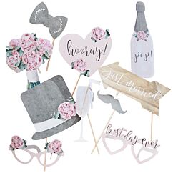 Photo Booth - Rustic Wedding, 10 props