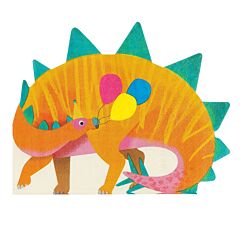 Dinosauruksen muotoiset servetit, Stegosaurus, 16 kpl.