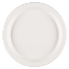 Stora papptallrikar - Vit BIO, 26cm, 10-pack