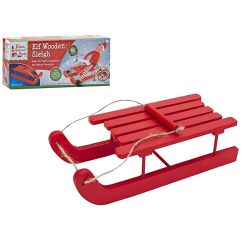 Elves Behavin' Badly - Liten röd släde, 17,5cm