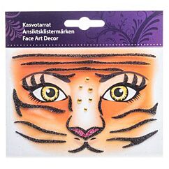 Ansiktsklistermärken - Tiger