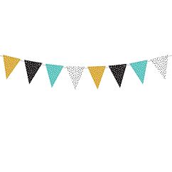 Flaggvimpel - Färgmix med prickar