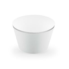 Kuppikakkukääreet harmaat, hopeat reunat