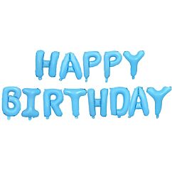 Foliopallo - Happy Birthday - Musta