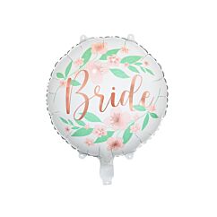 Folieballong - Bride, Floral, 35cm