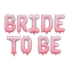 Folieballong - Bride to be, Rosa