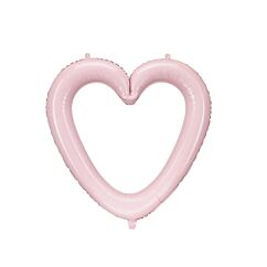 Folieballong - Hjärtram, 73x72cm